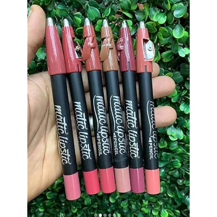 مجموعة أحمر شفاه مكونه من 6 قطع الوان مختلفه مط(رقم 1) - Image 3